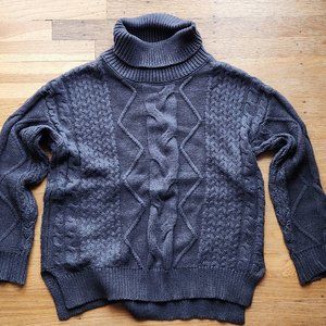 turtleneck sweater gray Laura Scott size S